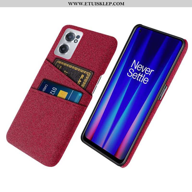 Etui do OnePlus Nord CE 2 5G Tkany Uchwyt Na Karty